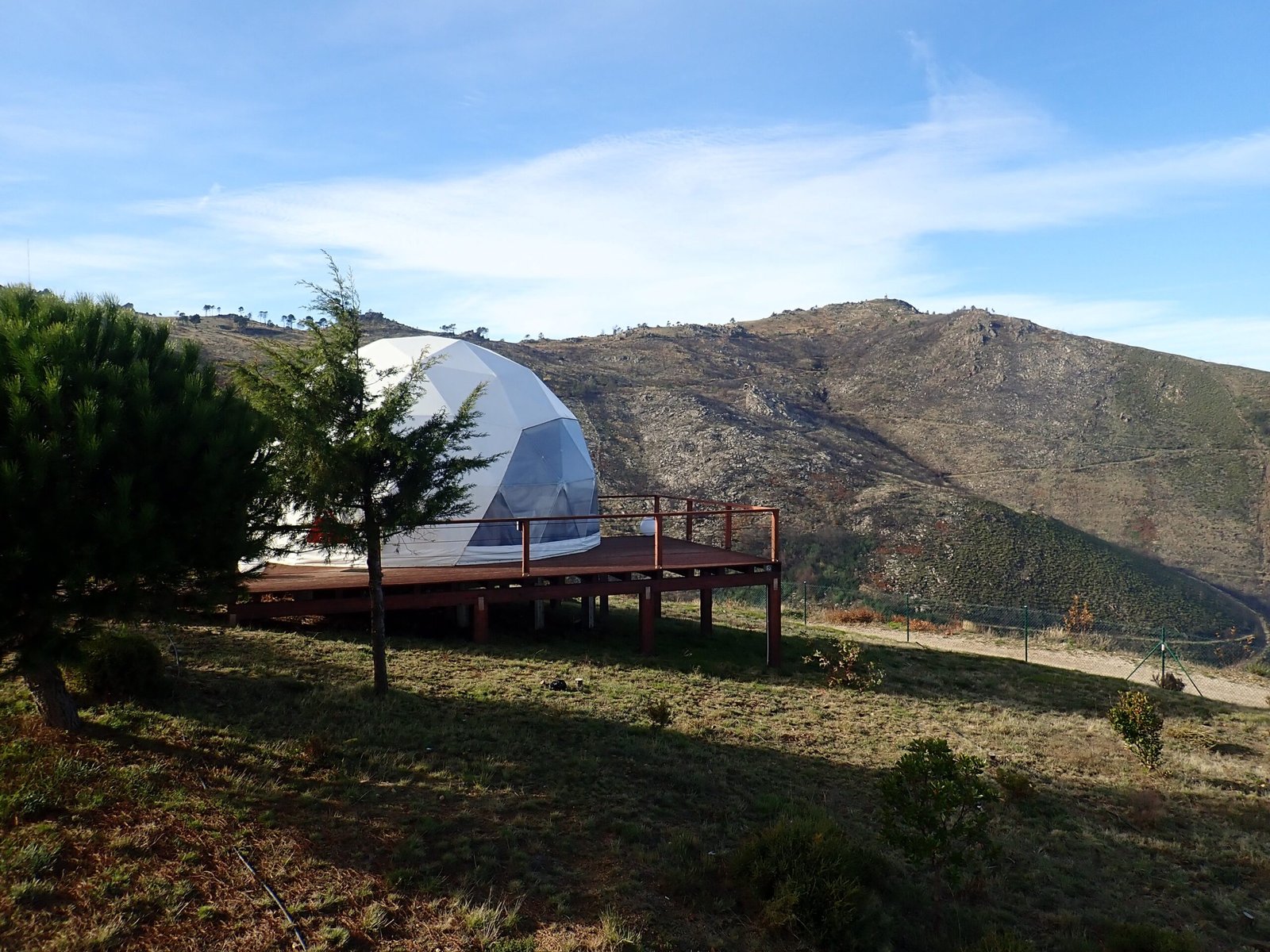 geo dome on a glamping site