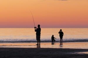 beach fishing