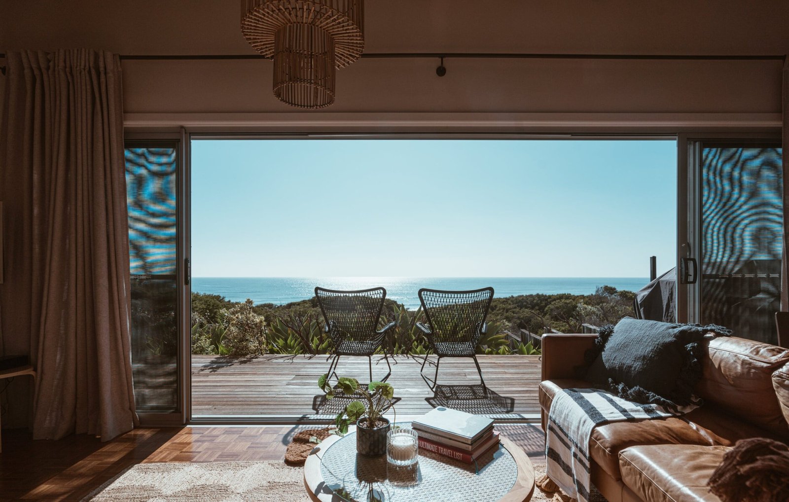 a luxury room overlooking the sea