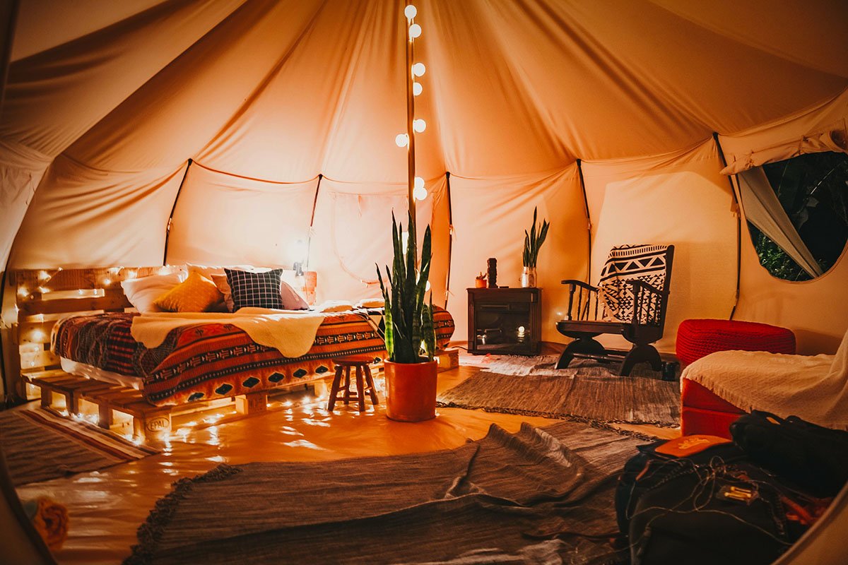 personalizing your glamping space