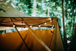 setting up your tent