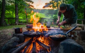 Cooking Campfire Gourmet Meals