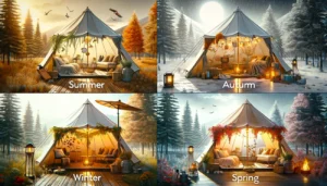 Styling Your Tent For Summer, Autumn, Winter, And Spring